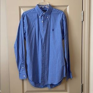 Blue Checkered Ralph Lauren Button Down